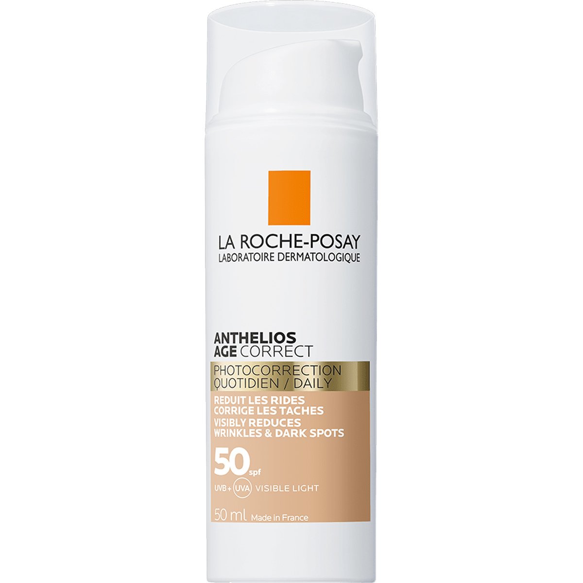 La Roche-Posay Anthelios Age Correct Photocorrection Daily CC Cream Tinted Spf50 Αντηλιακή Κρέμα Προσώπου Υψηλής Προστασίας με Χρώμα Κατά της Φωτογήρανσης 50ml