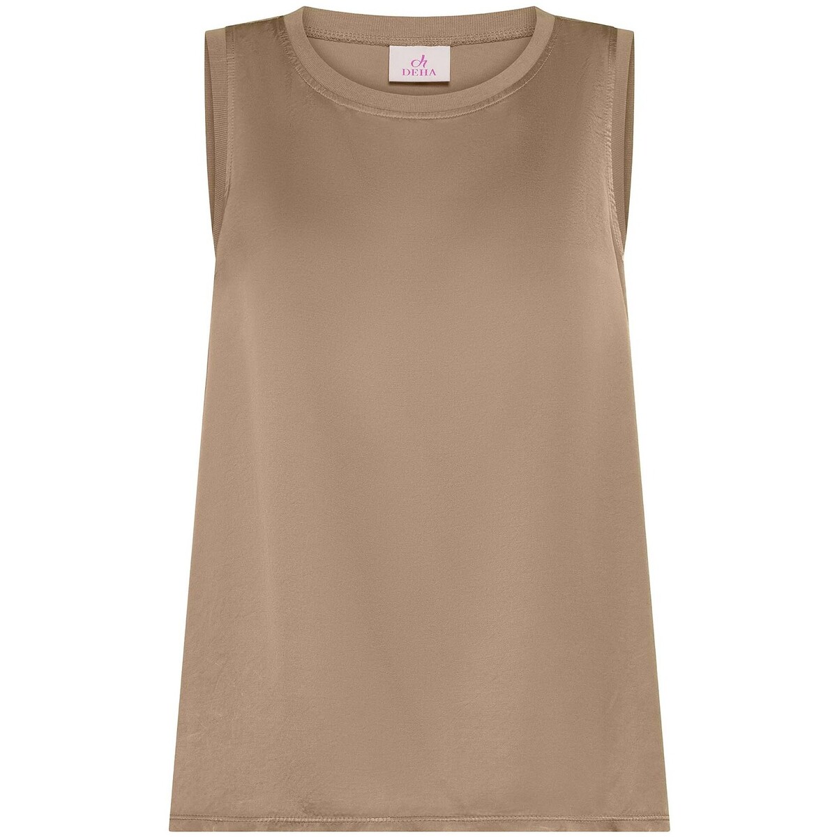 Αμάνικα/T-shirts χωρίς μανίκια Deha Flared Satin Front Top