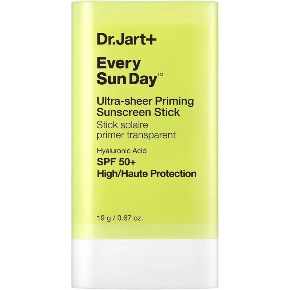Dr.Jart+ Every Sun Day Spf50+ Ultra-Sheer Priming Sunscreen Stick Ενυδατικό Αντηλιακό Στικ Προσώπου Πολύ Υψηλής Προστασίας με Υαλουρονικό Οξύ, Μειώνει την Εμφάνιση των Πόρων & Χαρίζει Ματ μη Λιπαρό & Αόρατο Τελείωμα 19g