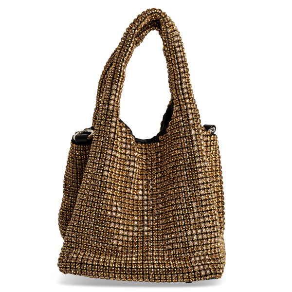CRYSTAL MESH HOBO BAG