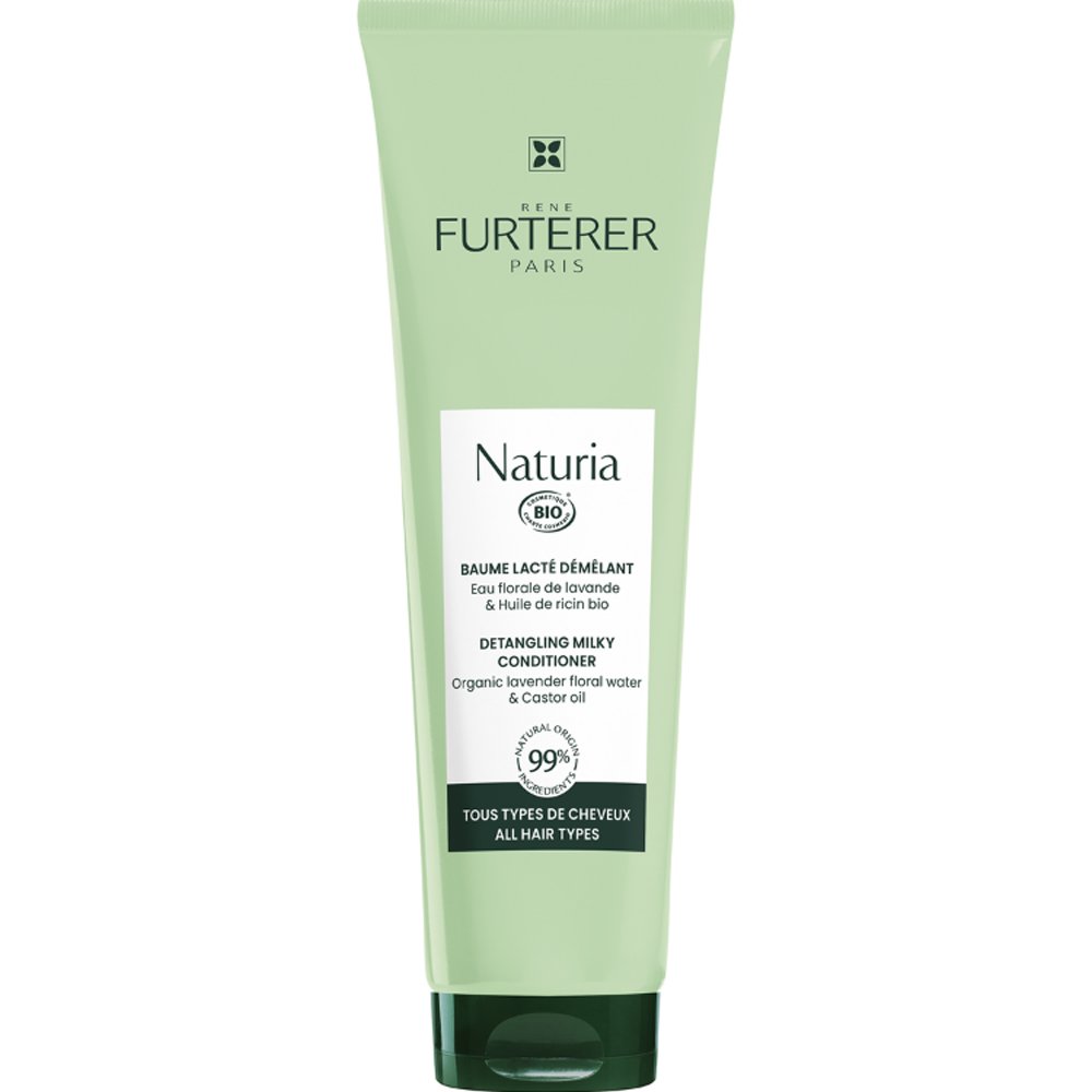 Rene Furterer Naturia Detangling Milky Conditioner Βιολογική Μαλακτική Κρέμα Μαλλιών για Εύκολο Ξέμπλεγμα Χωρίς να Βαραίνει Χαρίζοντας Λάμψη 150ml