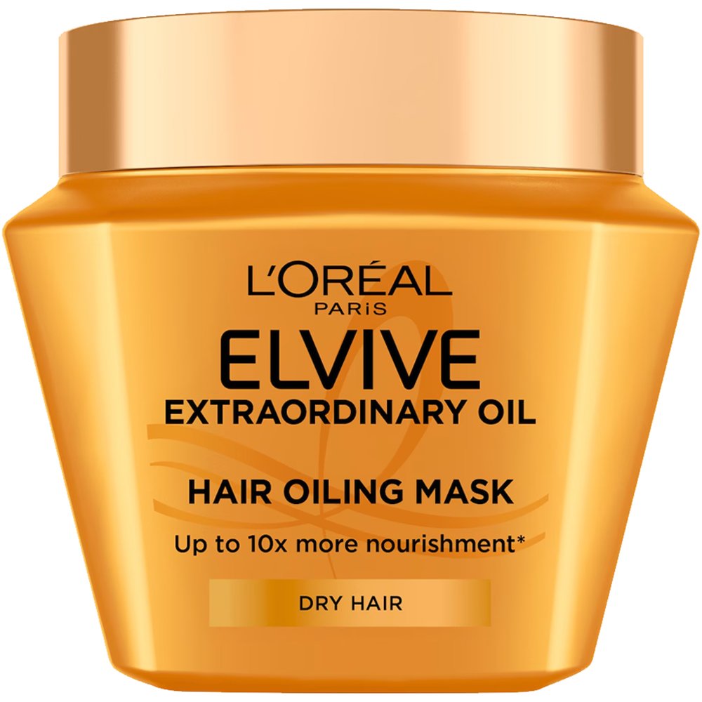 L'Oreal Paris Elvive Extraordinary Oil Dry Hair Mask Μάσκα Ιδανικά για Ξηρά & Πολύ Ξηρά Μαλλιά με Θεραπεία Ελαίων για Θρέψη & Ενυδάτωση σε Βάθος 300ml
