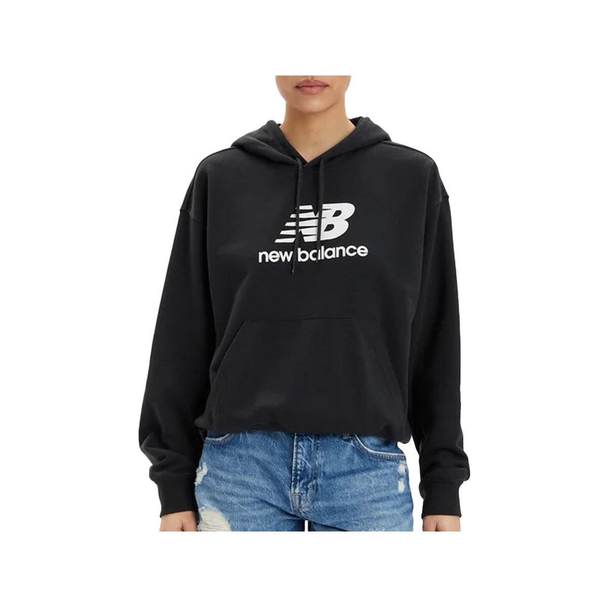 Φούτερ New Balance Sweat à capuche wt41504-bk oversized
