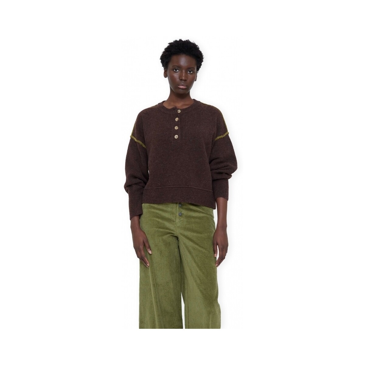Πουλόβερ Wild Pony 10807 Knit - Brown