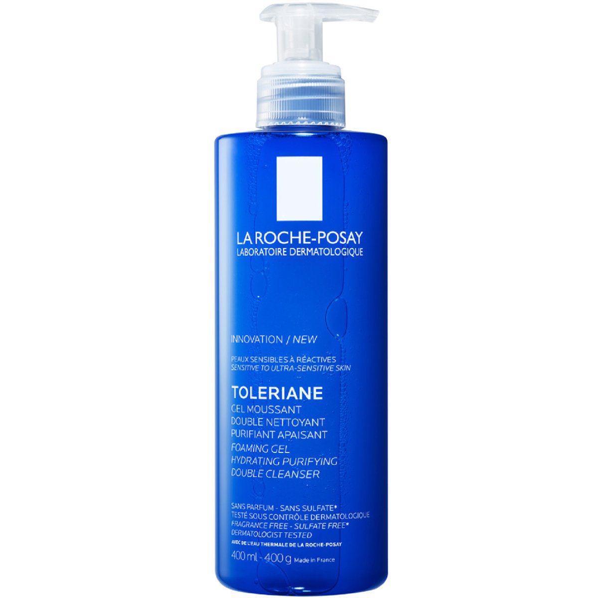 La Roche-Posay Toleriane Gel Moussant Double Cleanser Αφρώδες Τζέλ Καθαρισμού Προσώπου για Ευαίσθητο Δέρμα 400ml