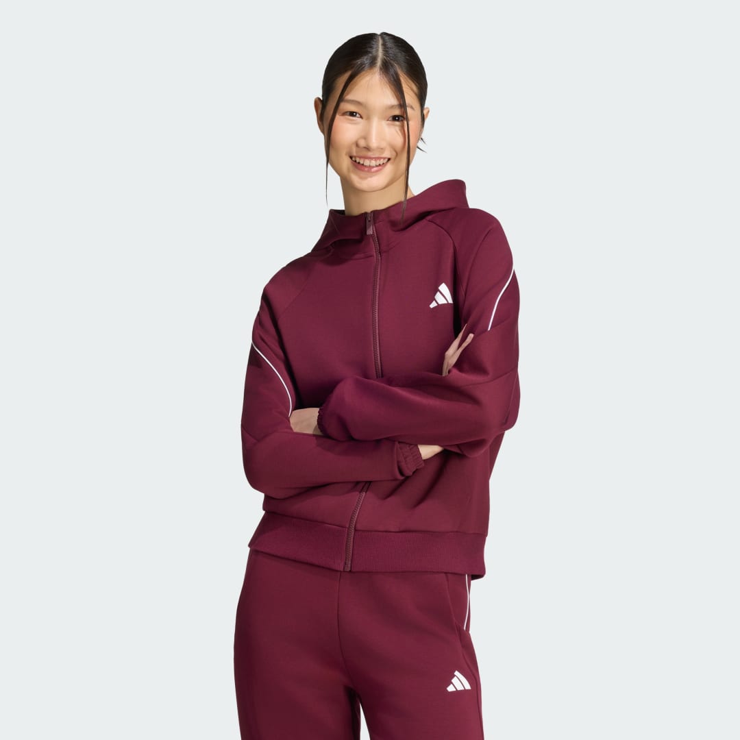 HOODIE STADIUM SMALL LOGO ΜΕ ΦΕΡΜΟΥΑΡ ΣΕ ΟΛΟ ΤΟ ΜΗΚΟΣ