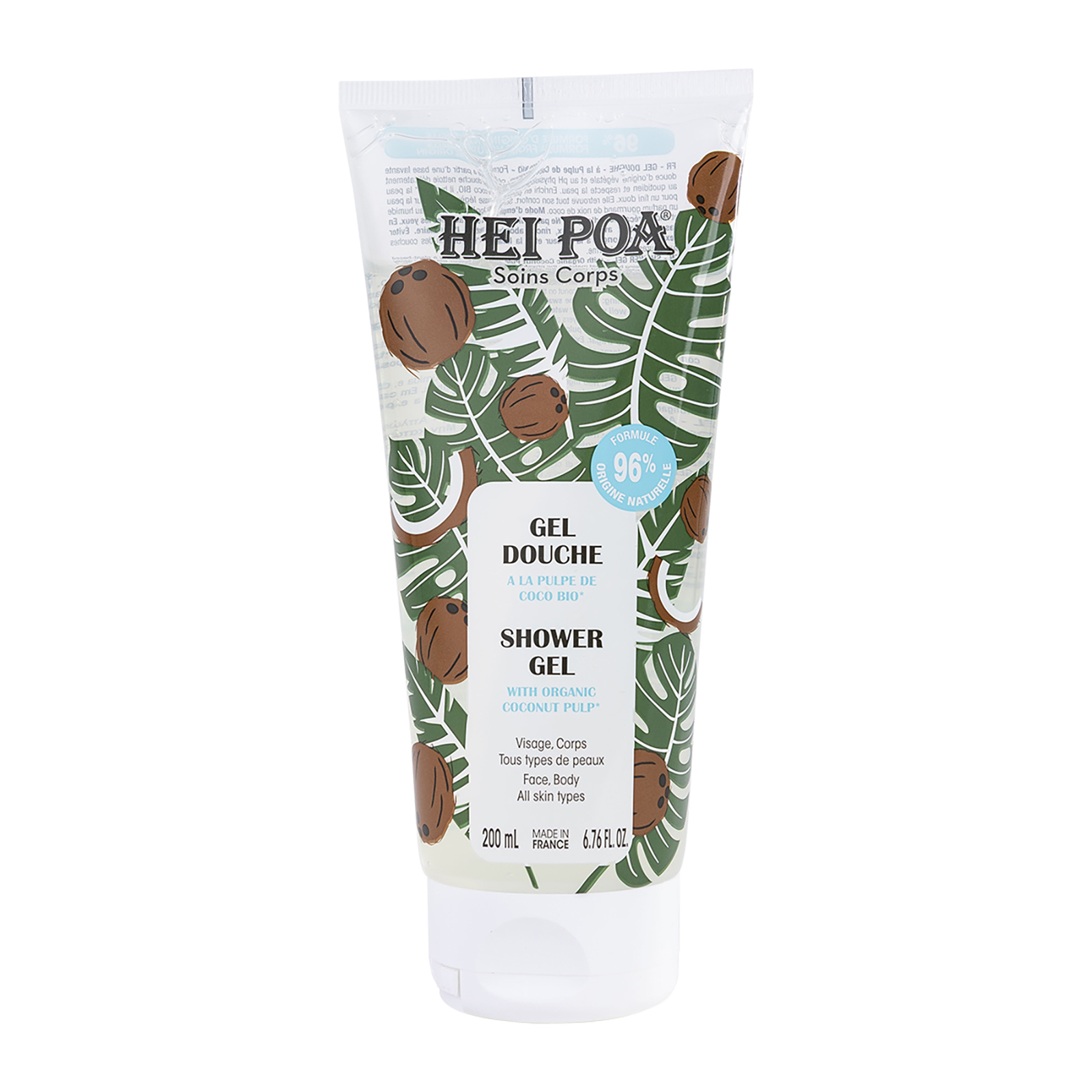 Shower Gel With Organic Coconut Pulp 200ml