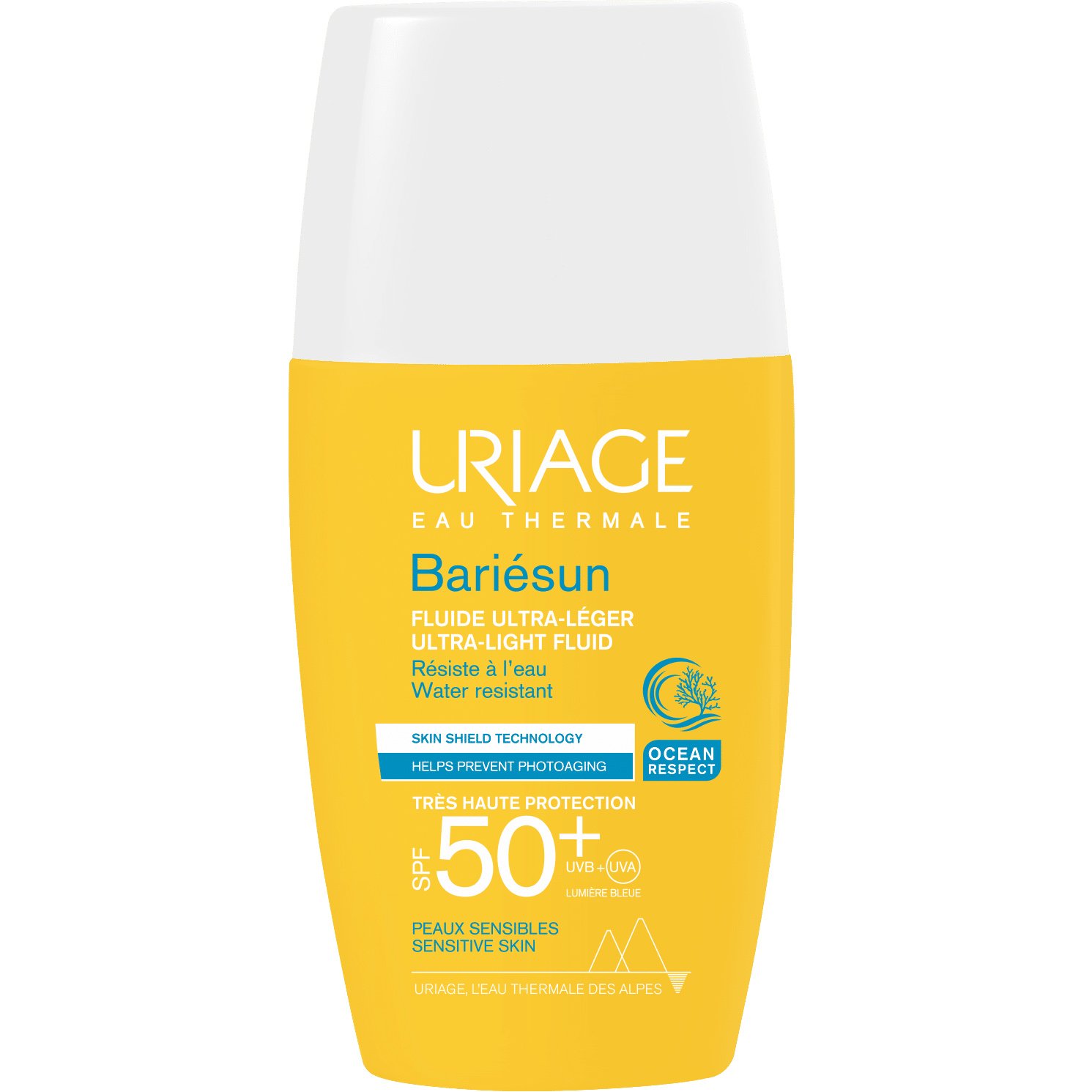 Uriage Bariesun Ultra-Light Fluid Spf50+ Αντηλιακό Γαλάκτωμα Προσώπου Πολύ Υψηλής Προστασίας με Λεπτόρρευστη Υφή, Κατάλληλο για Ευαίσθητες Επιδερμίδες 30ml