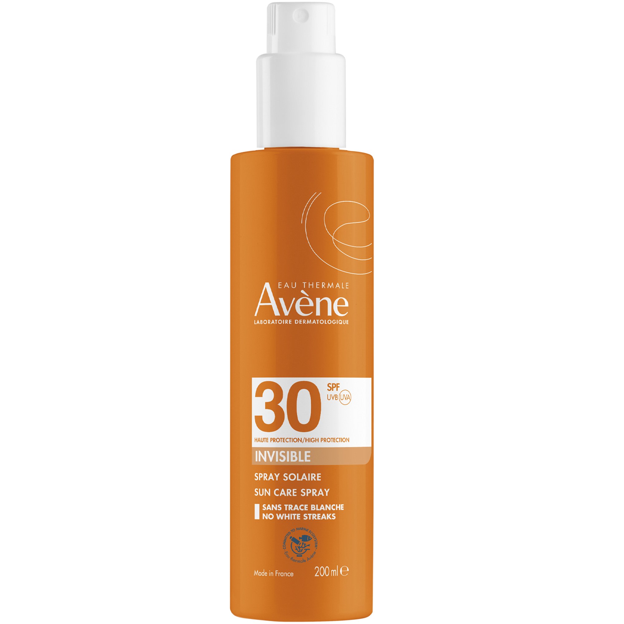 Avene Invisible Spray Spf30, 200ml,Διάφανο Αντηλιακό Σώματος Υψηλής Προστασίας σε Μορφή Σπρέι