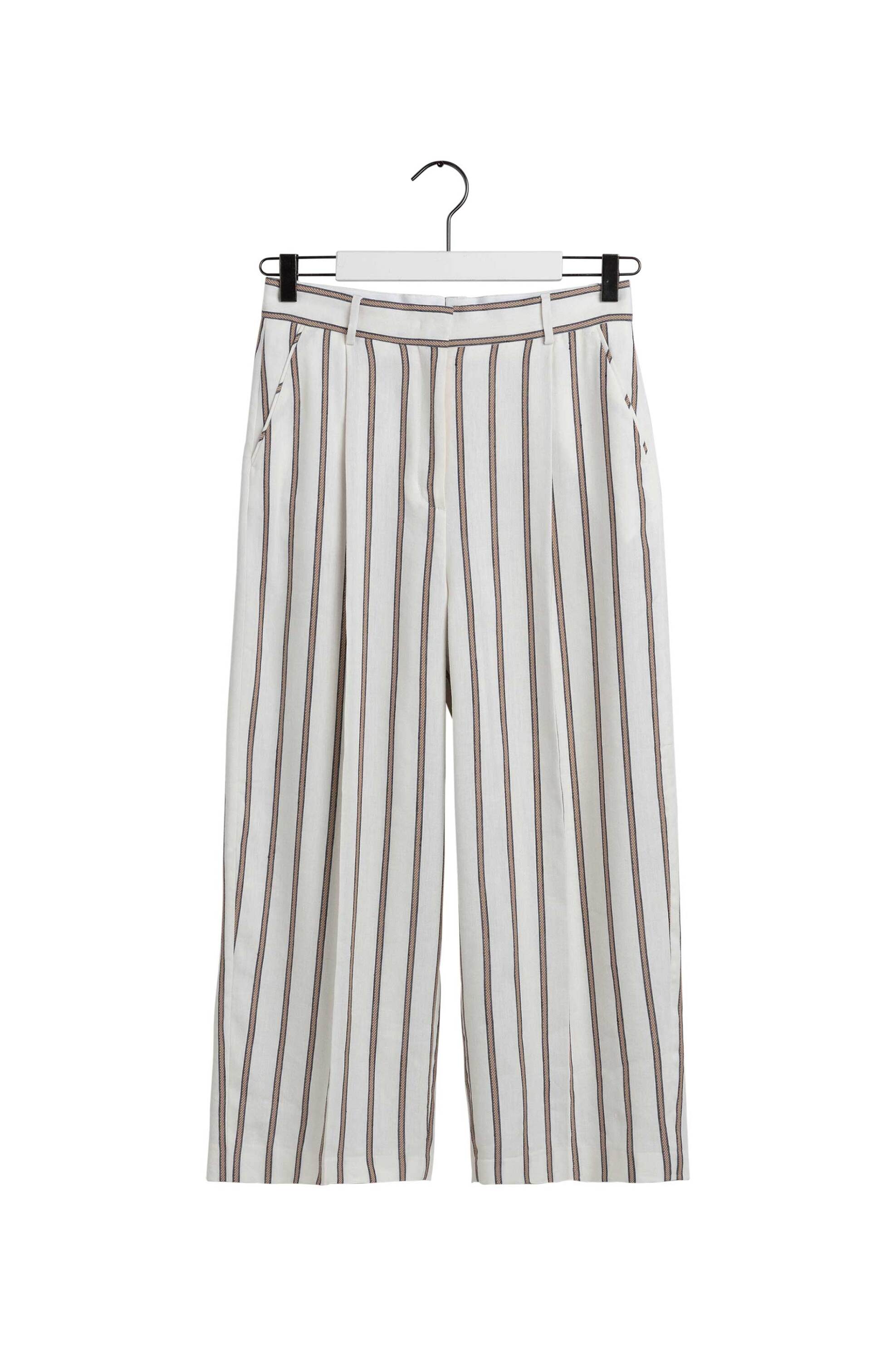 Gant γυναικείο cropped παντελόνι με τσέπες και all-over sailor rope motif