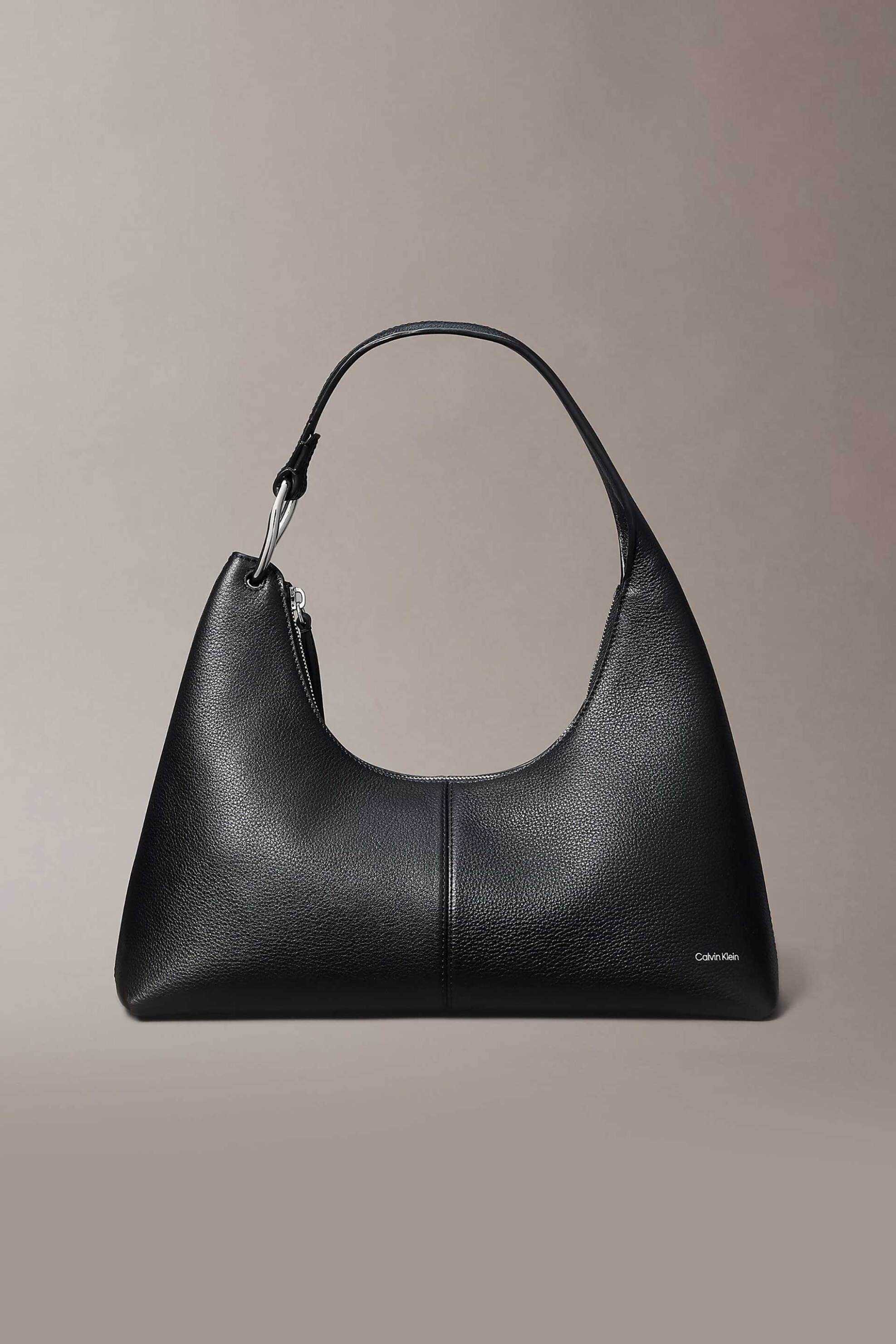 Calvin Klein Jeans γυναικεία δερμάτινη τσάντα ώμου με λογότυπο | ONE SIZE