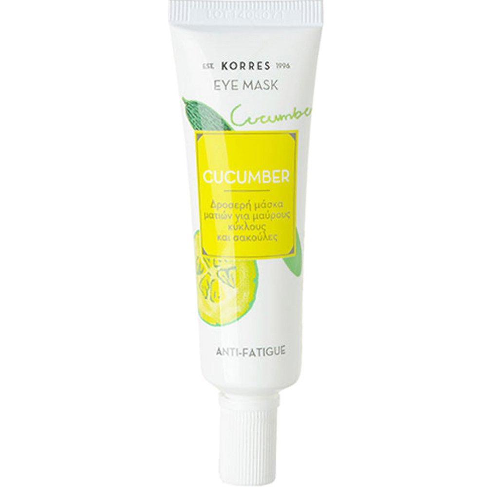 Cucumber Eye Mask 8ml - Korres,Δροσερή Μάσκα Ματιών με Αγγούρι για Μαύρους Κύκλους & Σακούλες