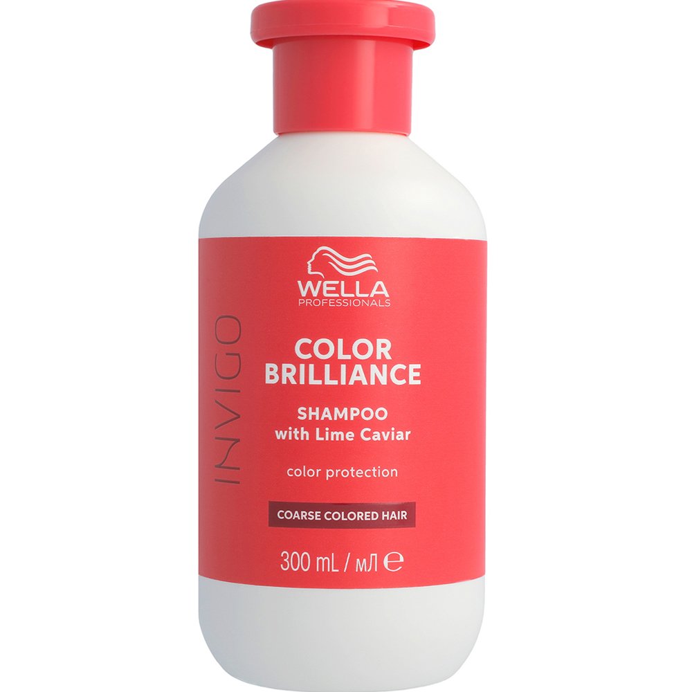 Wella Professionals Invigo Color Brilliance Shampoo with Lime Caviar Coarse Coloured Hair Σαμπουάν με Βελτιωμένο PH για Προστασία Χρώματος για Βαμμένα Δύσκολα - Σκληρά Μαλλιά με Μεγάλη Διάρκεια 300ml