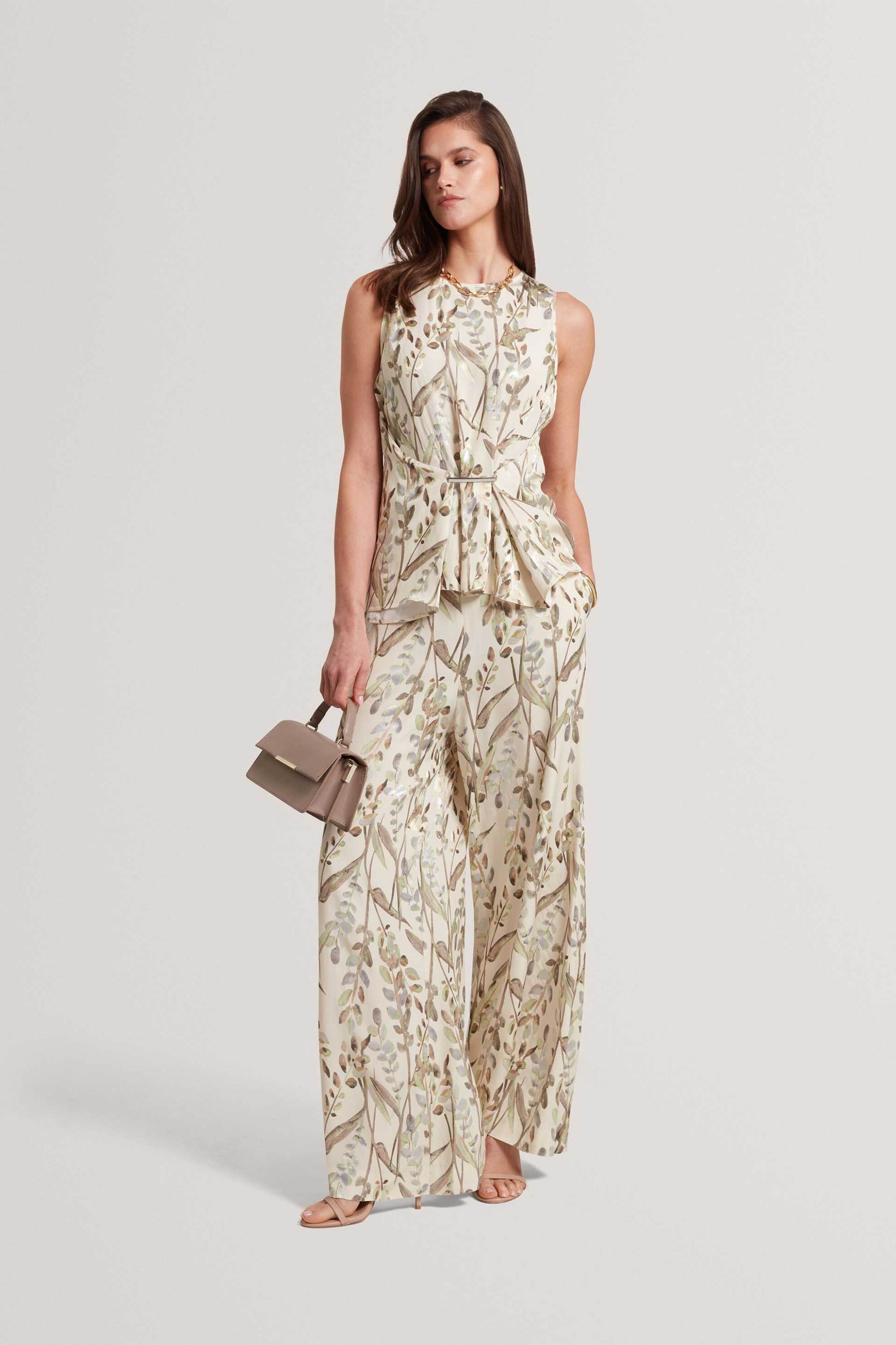 Ted Baker γυναικείο παντελόνι με print "Susski" | 42