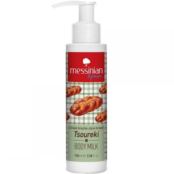 Messinian Spa Tsoureki Body Milk Ενυδατικό Γαλάκτωμα Σώματος με Εορταστικό Άρωμα Τσουρέκι, με Αντλία 100ml