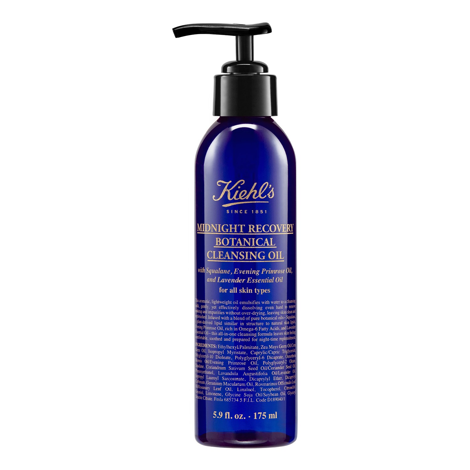 Kiehl's Since 1851 - Midnight Recovery Botanical Cleansing Oil - Λάδι καθαρισμού προσώπου | 175 ml