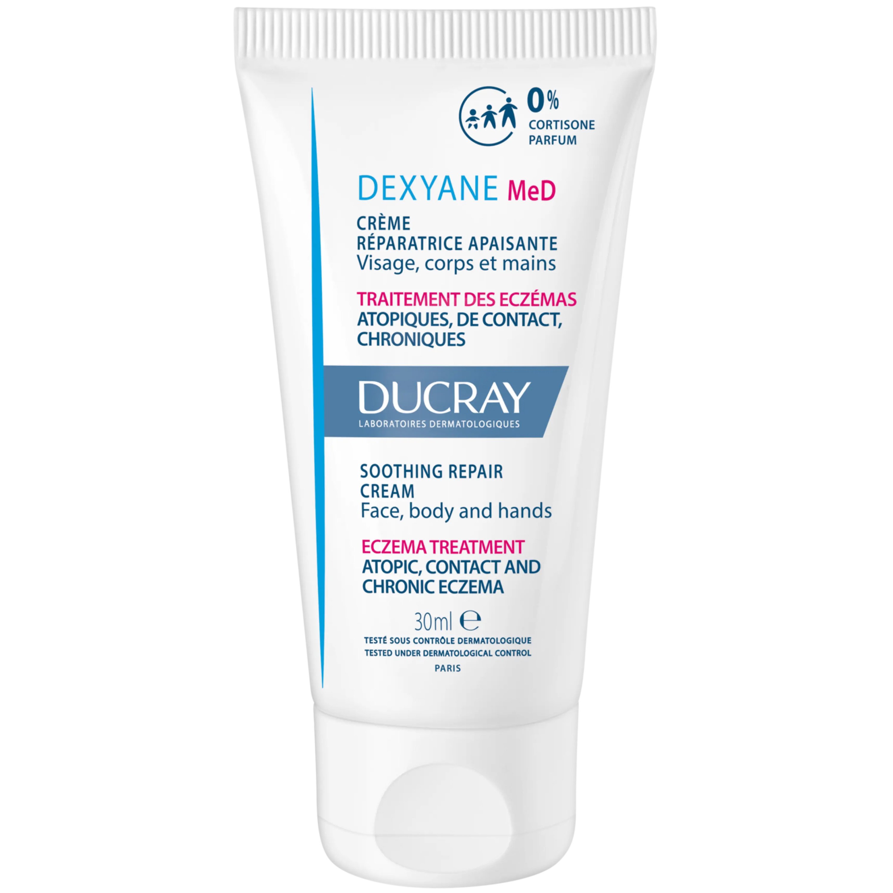 Ducray Dexyane MeD Eczema Treatment Cream Καταπραϋντική Επανορθωτική Κρέμα Κατά των Ατοπικών & Εξ'επαφής Εκζεμάτων - 30ml