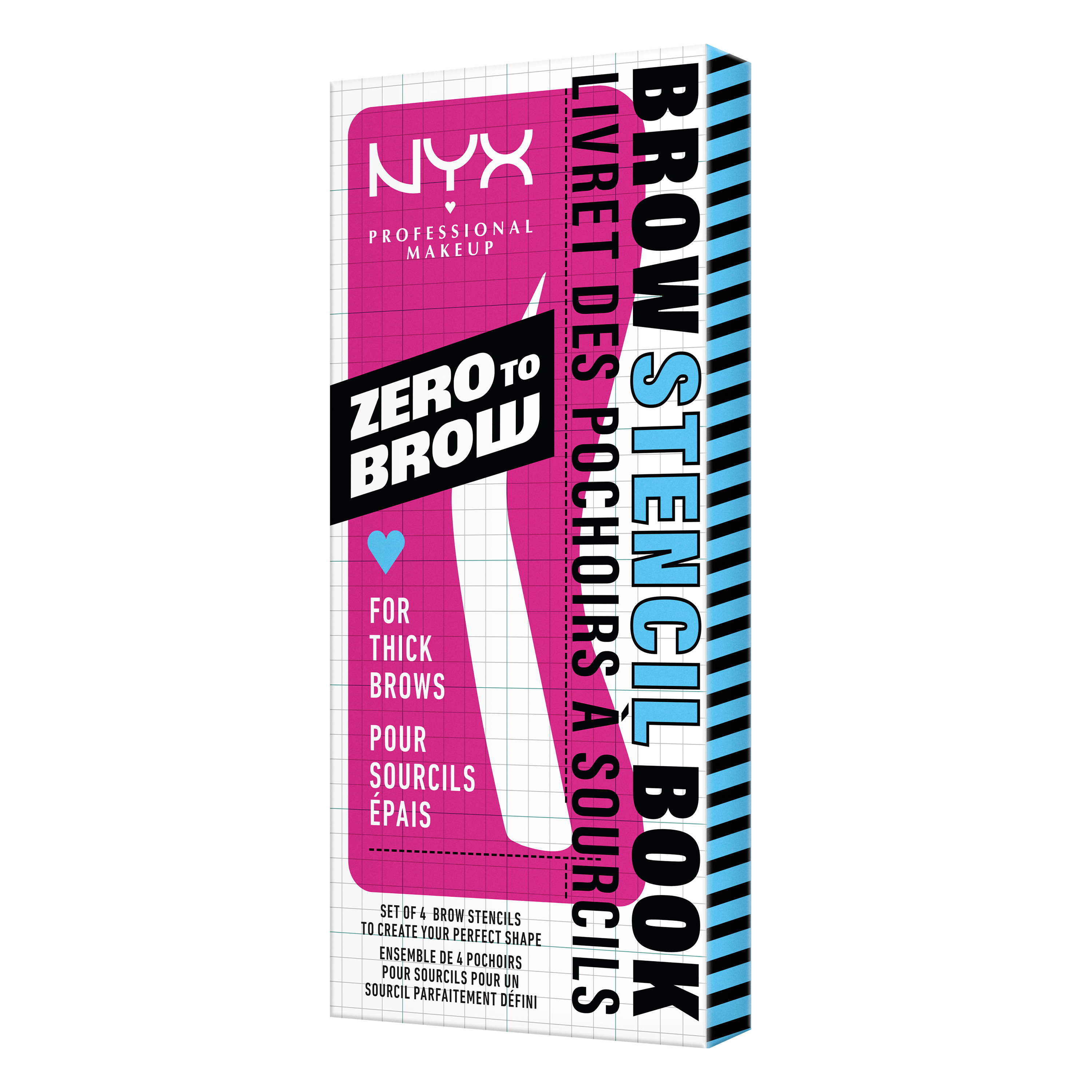 Zero To Brow Stencil 02 For Thick Brows