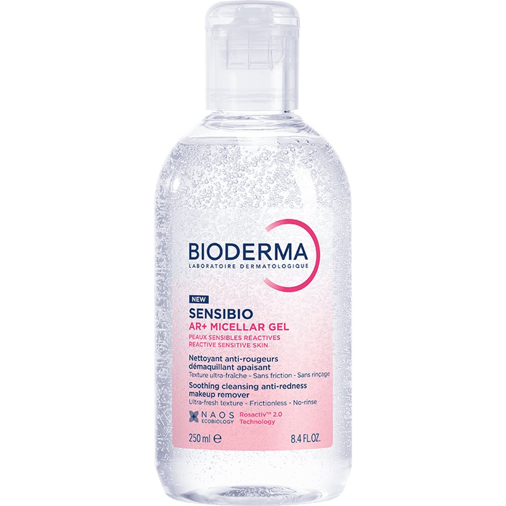 Bioderma Sensibio AR+ Micellar Gel Soothing Cleansing Anti-Redness Makeup Remover Καταπραϋντικό Τζελ Καθαρισμού & Ντεμακιγιάζ Κατά της Ερυθρότητας για το Ευαίσθητο Αντιδραστικό Δέρμα 250ml