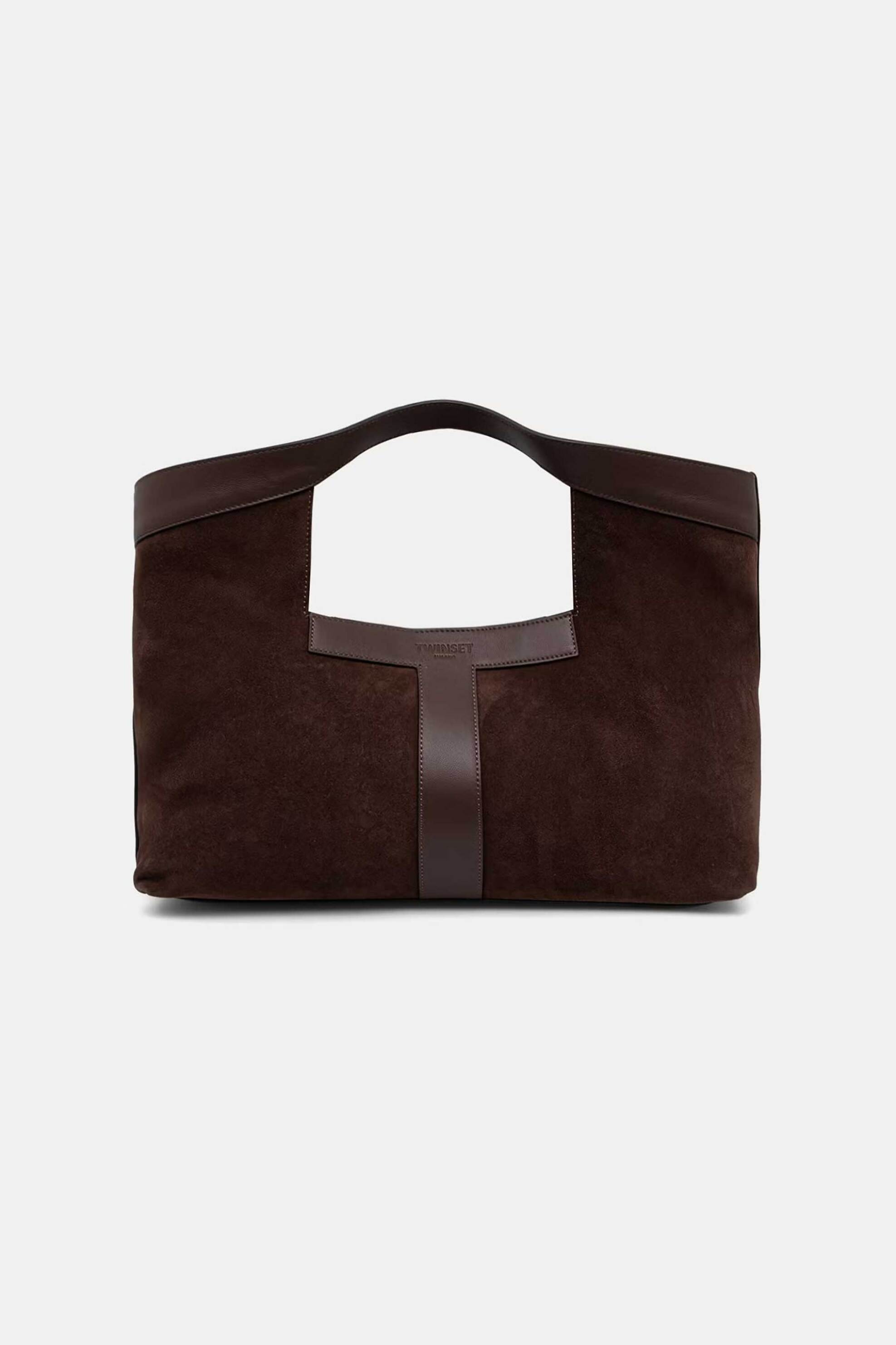 Twinset γυναικεία τσάντα ώμου shopper suede | ONE SIZE