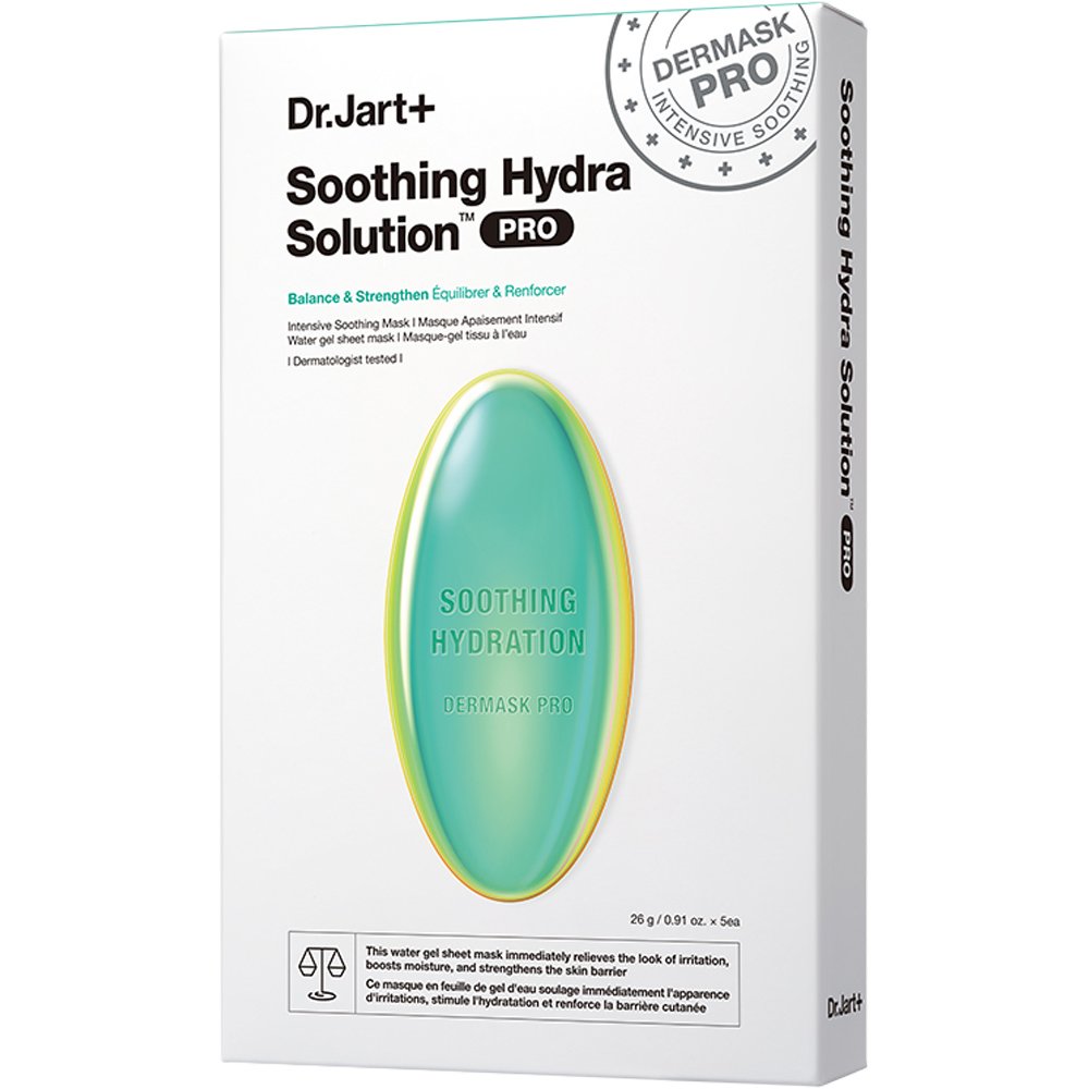 Dr.Jart+ Dermask Pro Soothing Hydra Solution Sheet Face Mask Εντατική Μάσκα σε Μορφή Τζελ που Προσφέρει Ανακούφιση στο Δέρμα 26g