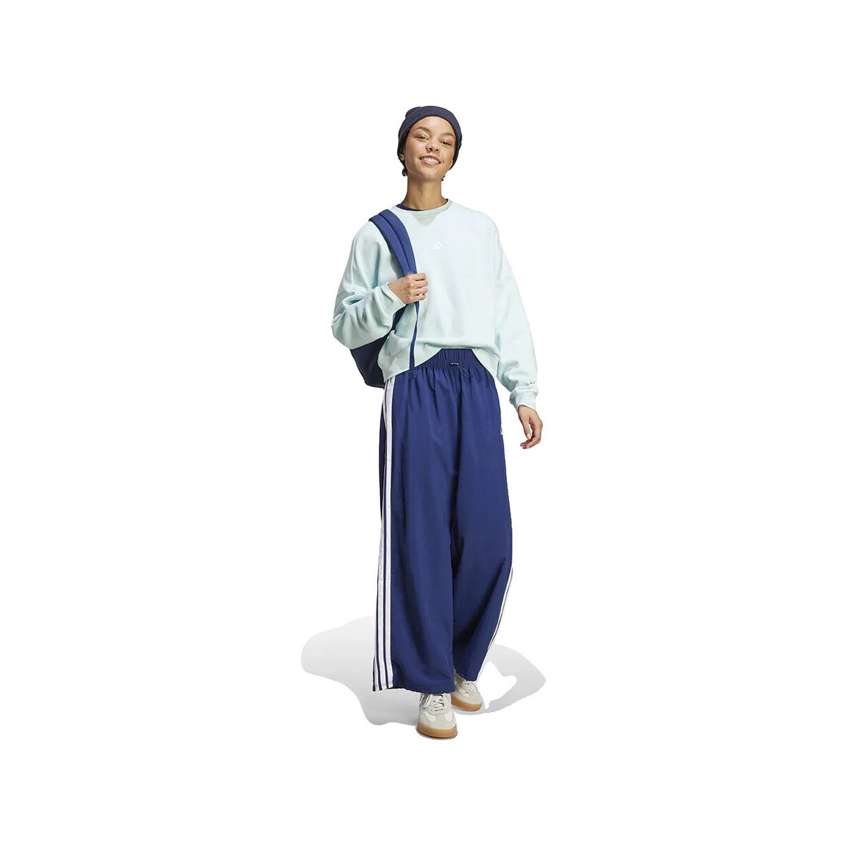 Φόρμες adidas Pantalon Essentials 3 Stripes Lifestyle ample