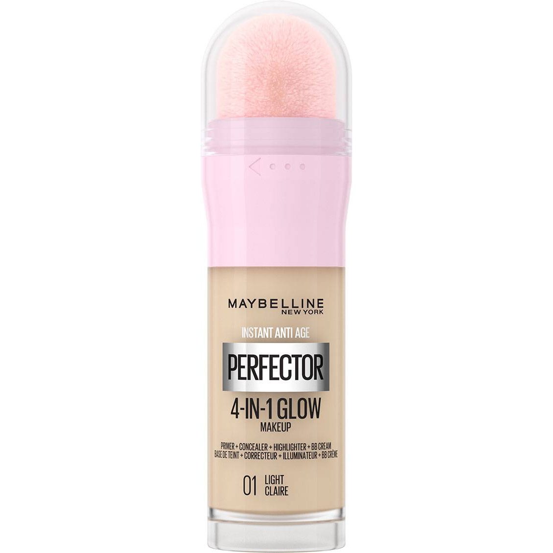 Maybelline Instant Anti-Age Perfector 4-in-1 Glow Makeup Πολυχρηστικό Makeup για Λαμπερή Επιδερμίδα με Σφουγγαράκι 20ml