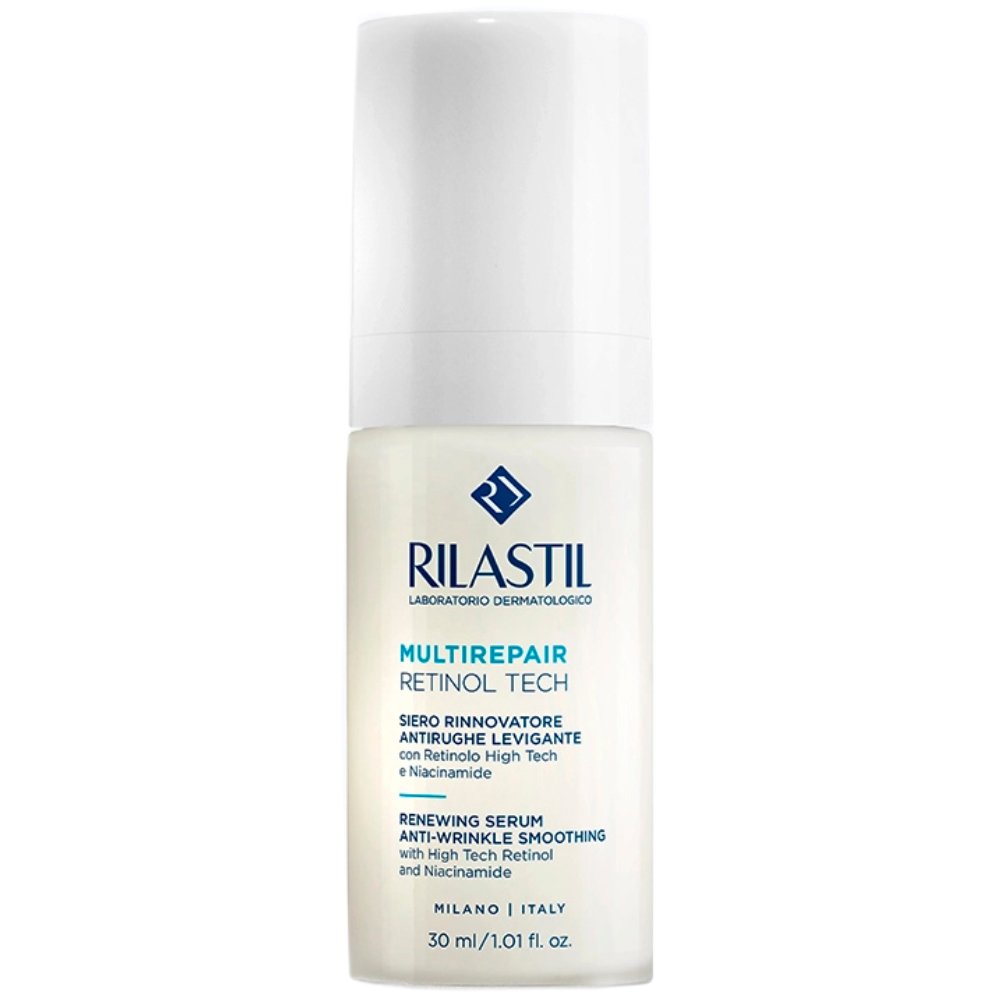 Rilastil Multirepair Retinol Tech Anti-Wrinkle Smoothing Serum Αντιρυτιδικός Ορός Προσώπου για Μείωση των Ρυτίδων, Αύξηση της Σφριγηλότητας & Λείανση της Επιδερμίδας 30ml