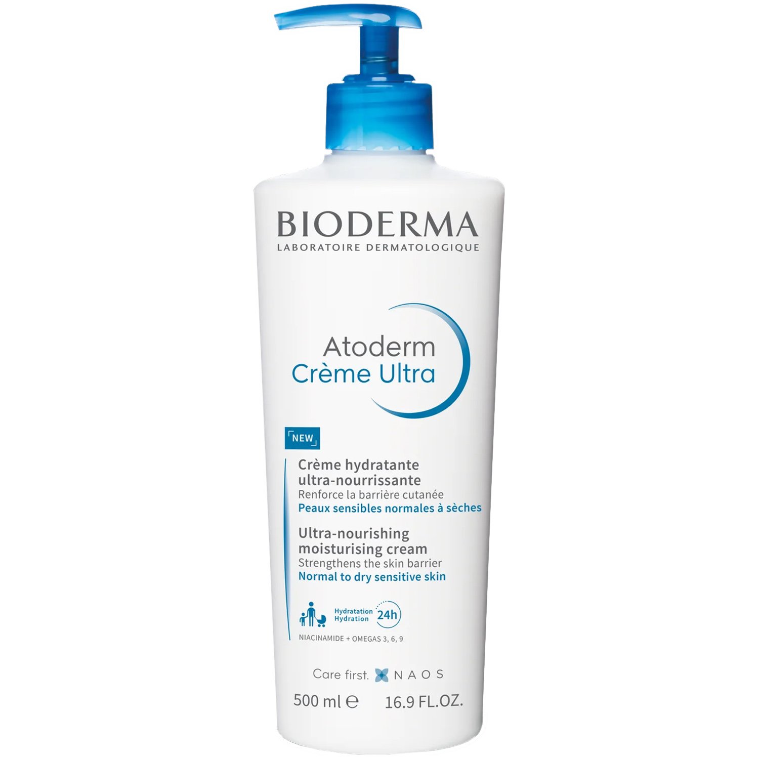 Bioderma Atoderm Creme Ultra Nourishing Cream Πλούσια Ενυδατική Κρέμα για Κανονική, Ξηρή & Ευαίσθητη Επιδερμίδα 500ml