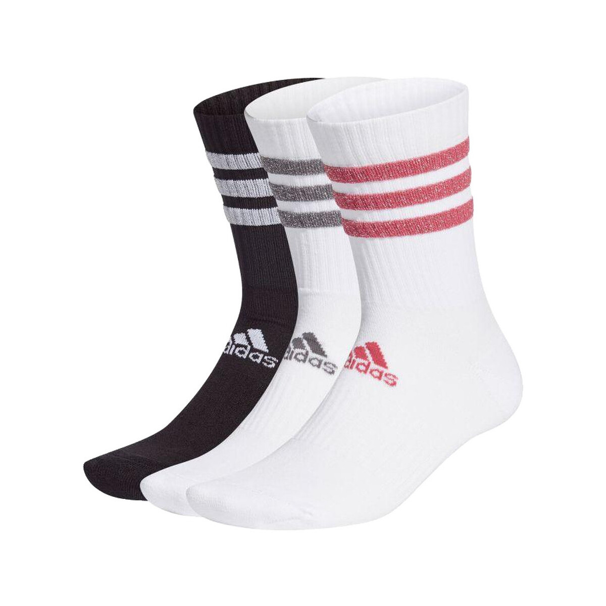 Αθλητικές κάλτσες adidas Chaussettes Glam 3-Bandes coussinées