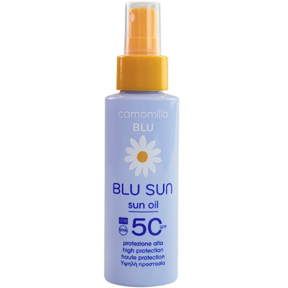Camomilla Blu Sun Light Dry Touch Texture Spf50 Sunscreen Body Oil Αντηλιακό Λάδι Σώματος Υψηλής Προστασίας με Εξαιρετικά μη Λιπαρή Ελαφριά Υφή 100ml