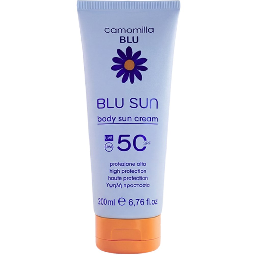 Camomilla Blu Sun Spf50 Body Cream Αντηλιακή Κρέμα Σώματος Υψηλής Προστασίας Ιδανική για Καθημερινή Έκθεση στον Ήλιο με Ανάλαφρη Υφή 200ml