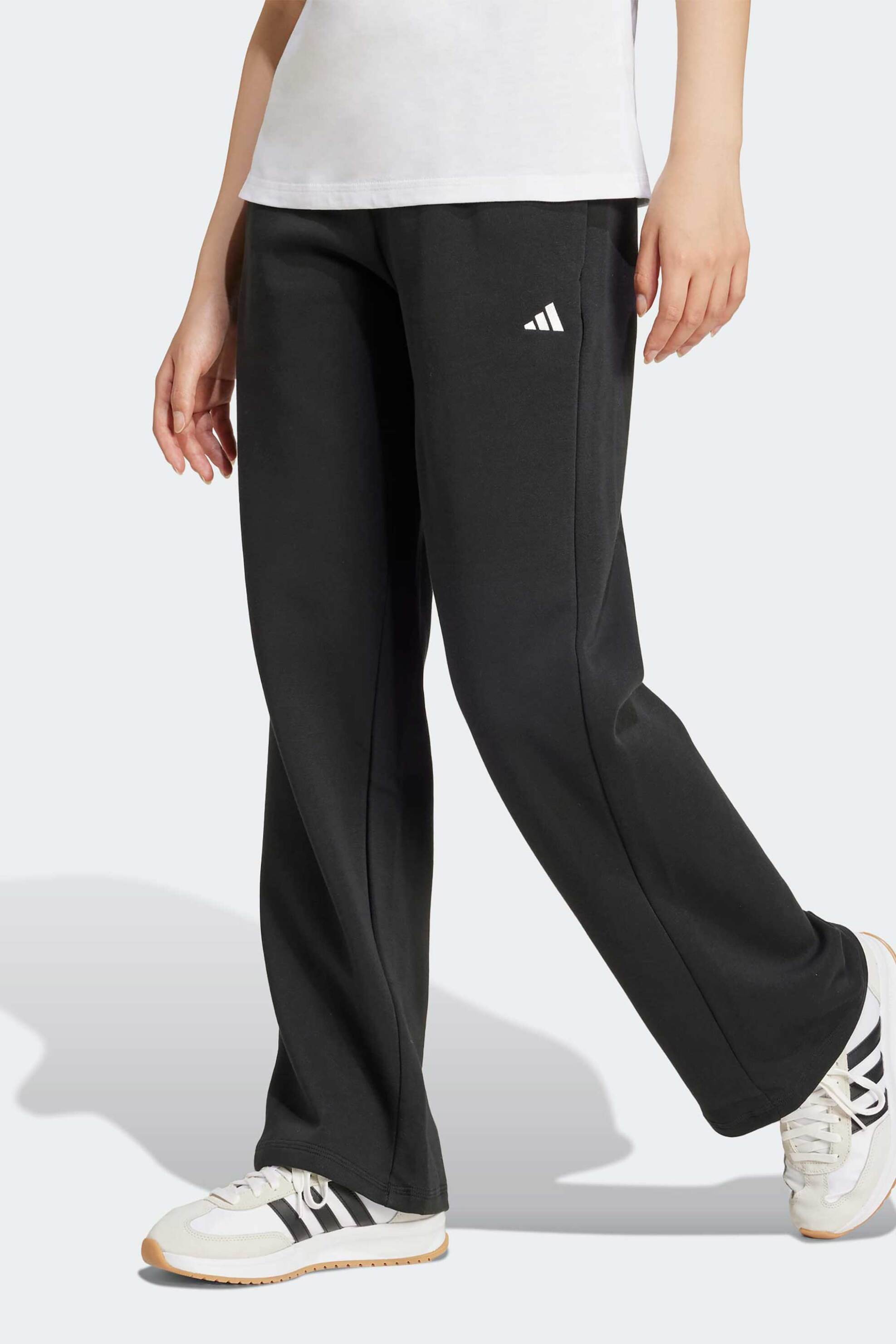 Adidas γυναικείο παντελόνι φόρμας με λογότυπο Regular Fit "Essentials Small Logo Feel Cozy Open-Hem"