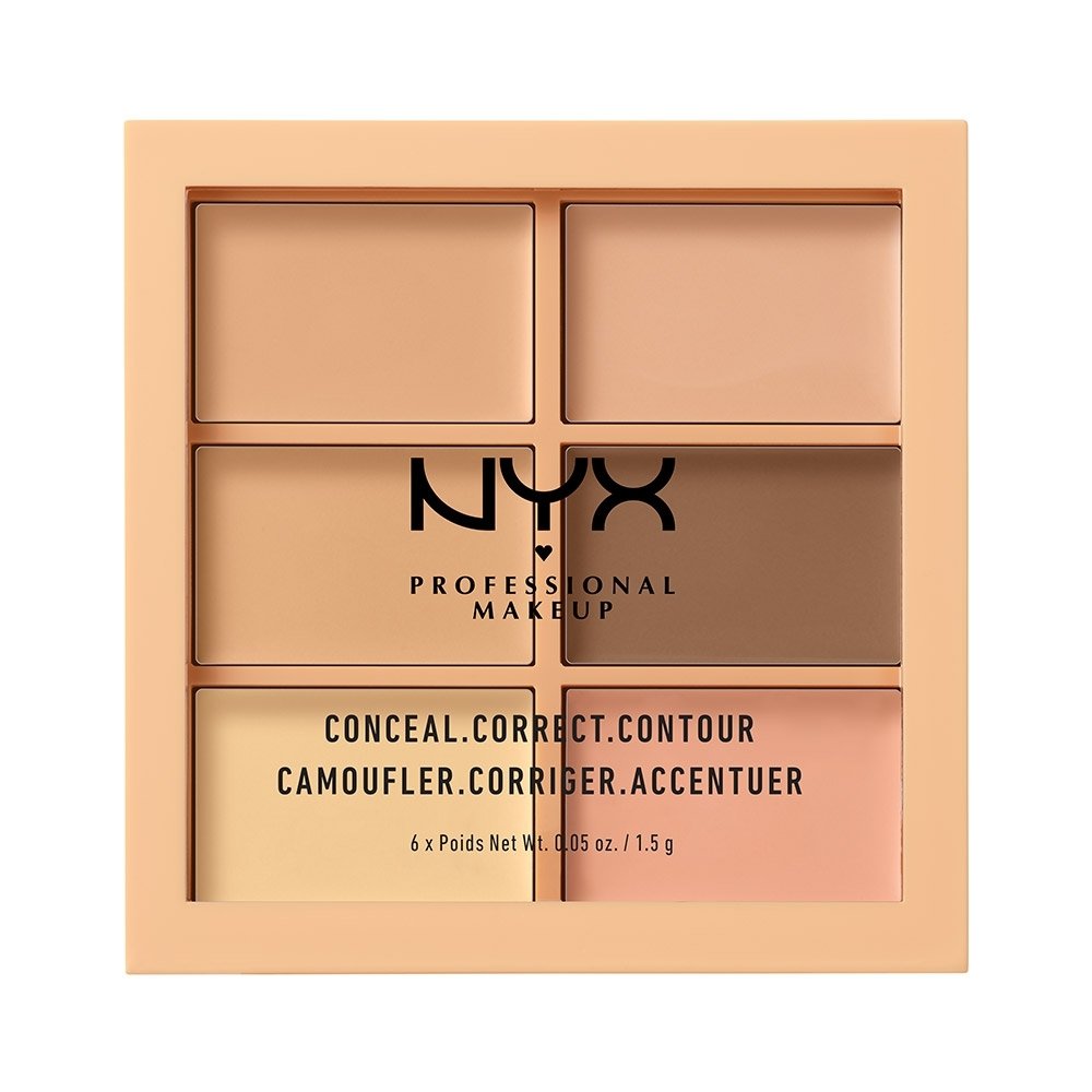 Nyx Professional Makeup Conceal Correct Contour Palette Καλύπτει τις Ατέλειες, Εξουδετερώνει τις Δυσχρωμίες και Τονίζει τα Χαρακτηριστικά 1.5gr - Light