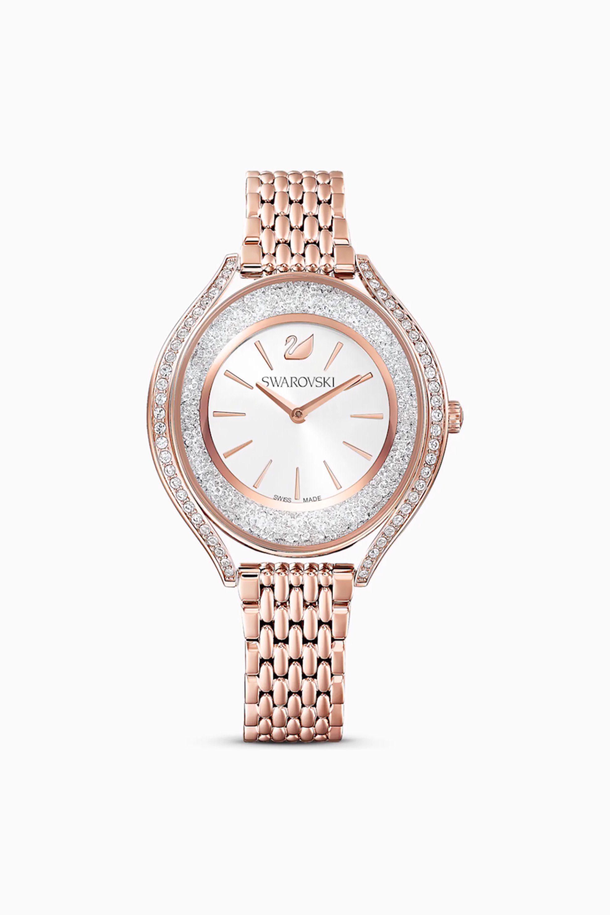 Swarovski Crystalline Aura Watch, Metal Bracelet, Rose gold tone, Rose-gold tone PVD