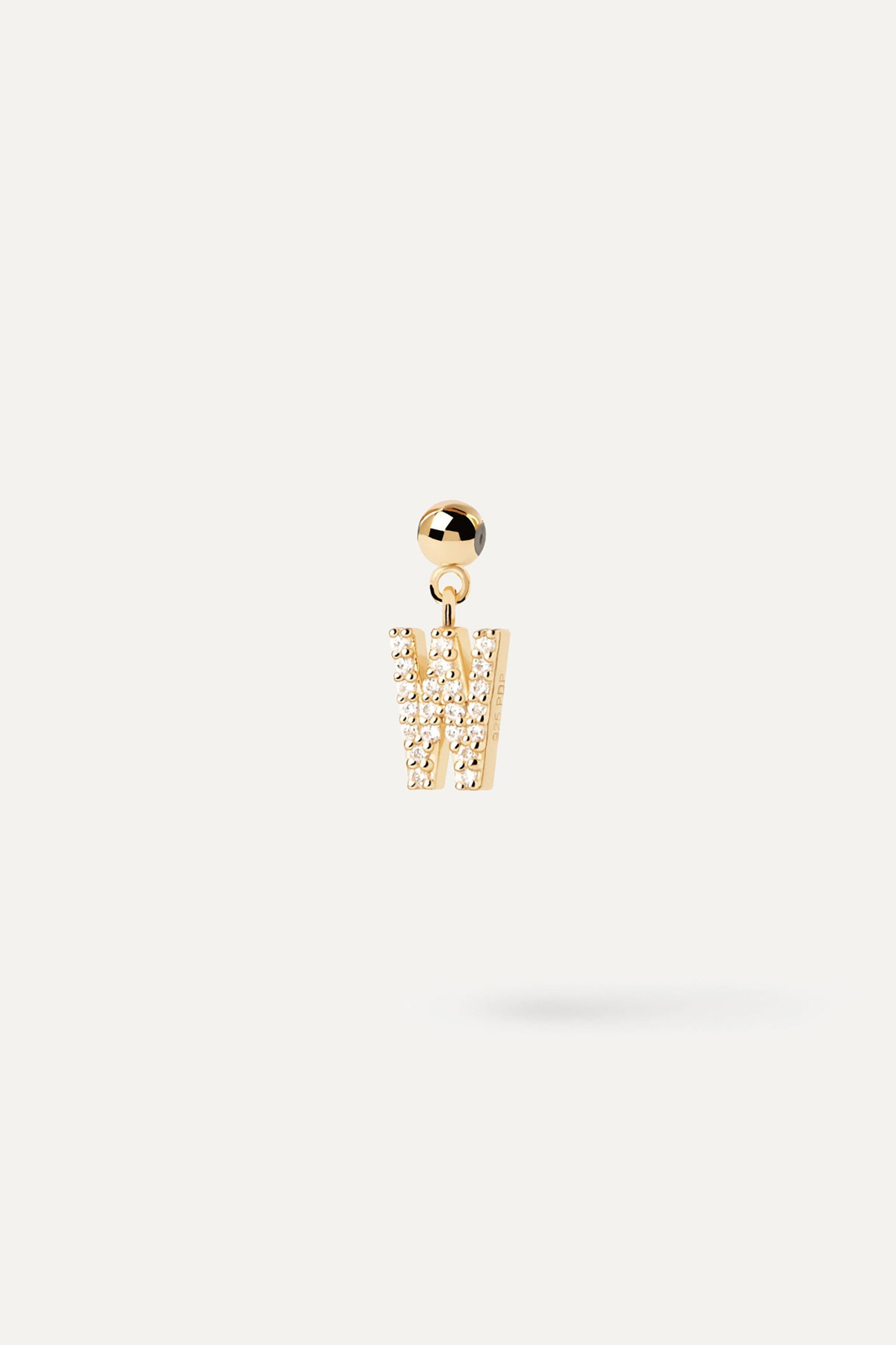 PDPAOLA γυναικείο charm "Letter W"