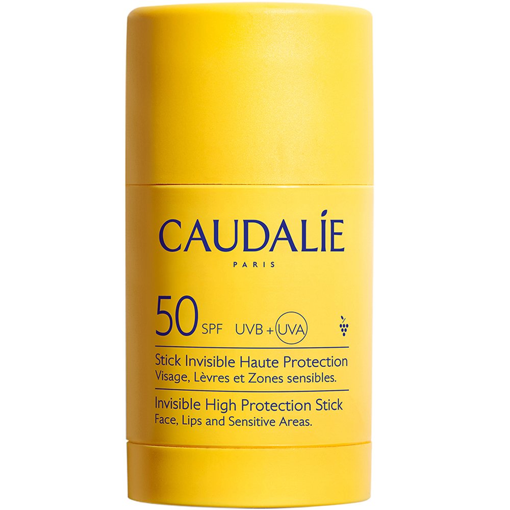 Caudalie Vinosun Protect High Protection Invisible Stick Spf50 Αντηλιακό Στικ Υψηλής Προστασίας για Πρόσωπο, Σώμα & Ευαίσθητες Περιοχές 15g