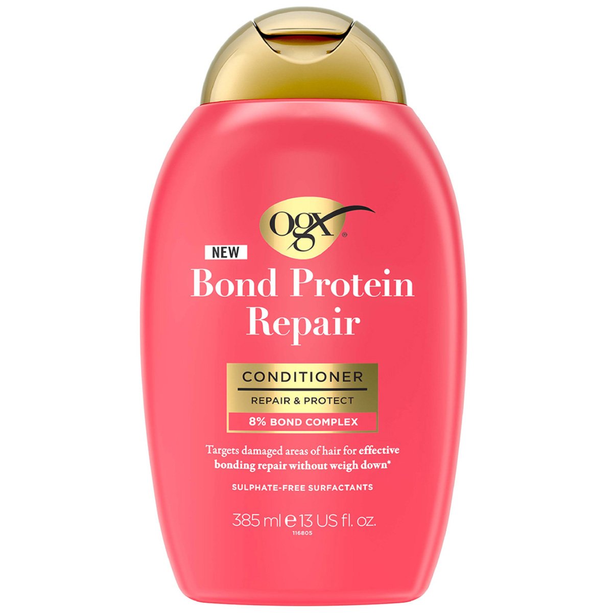 OGX Bond Protein Repair & Protect Conditioner Hair Μαλακτική Κρέμα Επανόρθωσης & Προστασίας των Ξηρών, Ταλαιπωρημένων Μαλλιών 385ml