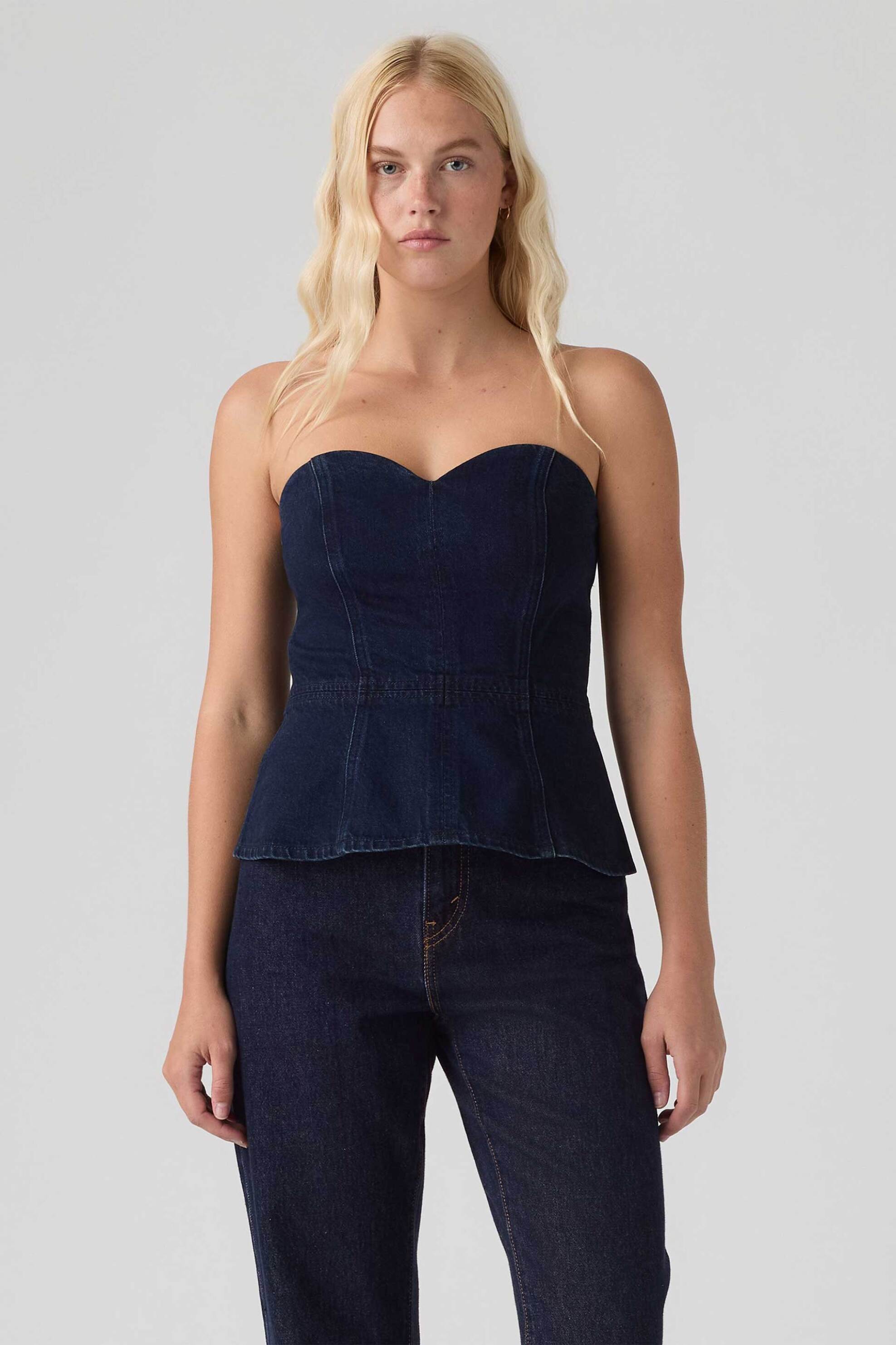 Levi's® γυναικεία denim μπλούζα strapless Slim Fit "Sweetheart"