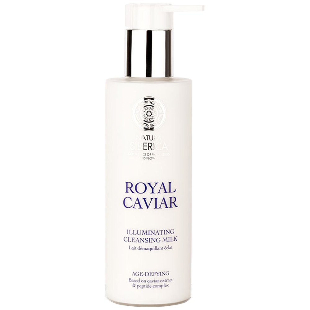 Natura Siberica Royal Caviar Illuminating Cleansing Milk Απαλό Γαλάκτωμα Καθαρισμού Προσώπου για Λάμψη που Αφαιρεί το Μακιγιάζ 200ml