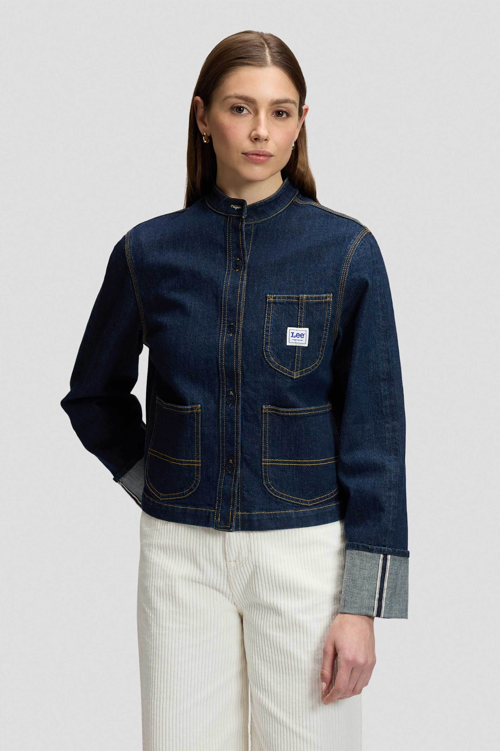 Lee® γυναικείο denim overshirt μάο Regular Fit "Selvedge"