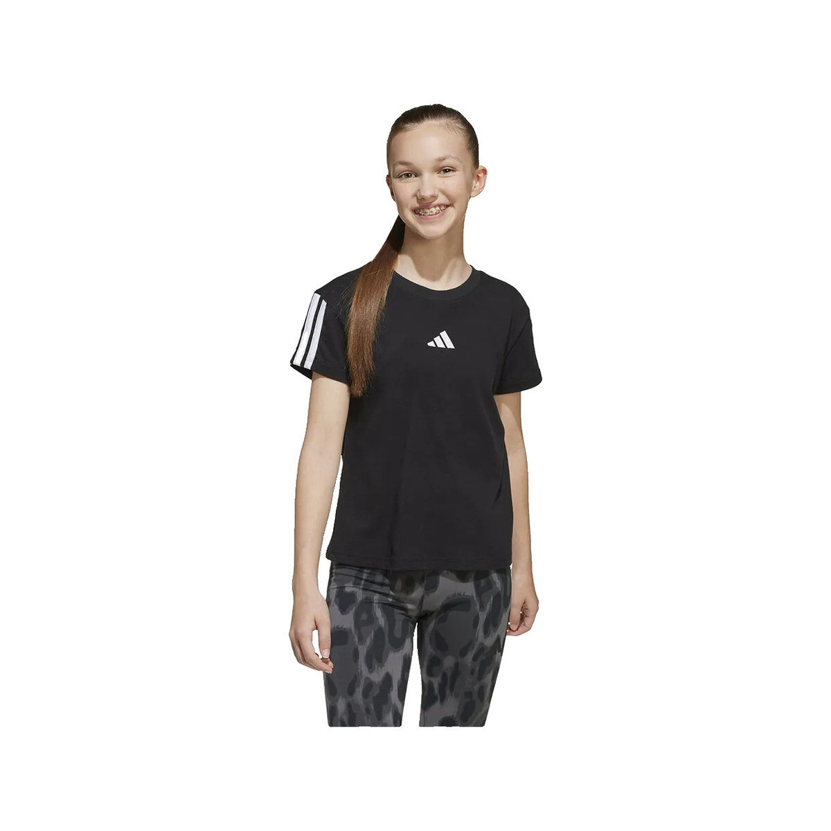 T-shirt με κοντά μανίκια adidas T-shirt Essentials coton noir