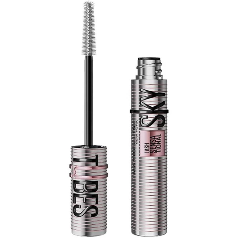 Maybelline Lash Sensational Sky Tubes Μάσκαρα για Εντυπωσιακό Πλούσιο Όγκο & Αξεπέραστο Μήκος 7ml - 801 Very Black / Noir