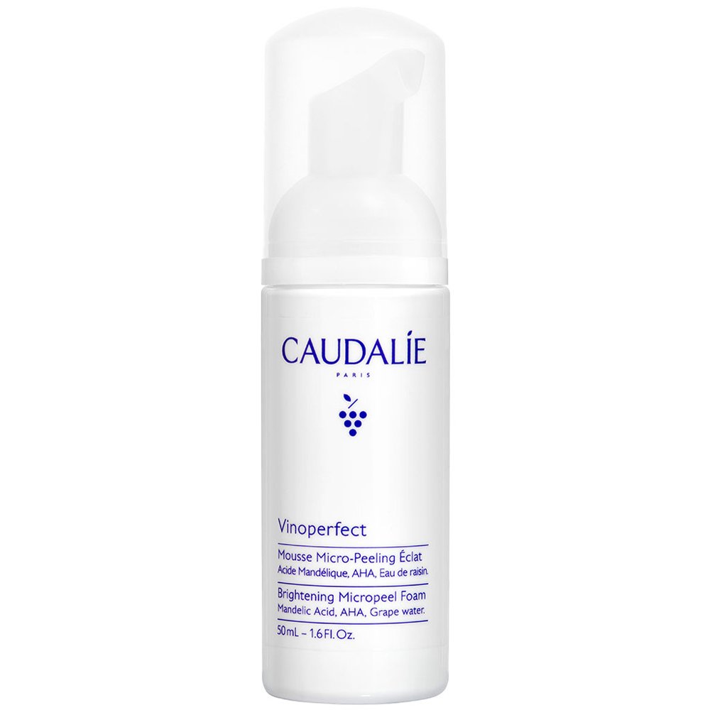 Caudalie Vinoperfect Brightening Micropeel Foam Απολεπιστικός Αφρός Καθαρισμού Προσώπου με AHA για πιο Φωτεινό & Καθαρό Δέρμα 50ml