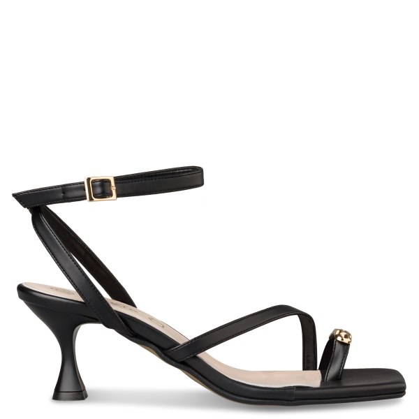 FLARED HEEL SANDALS