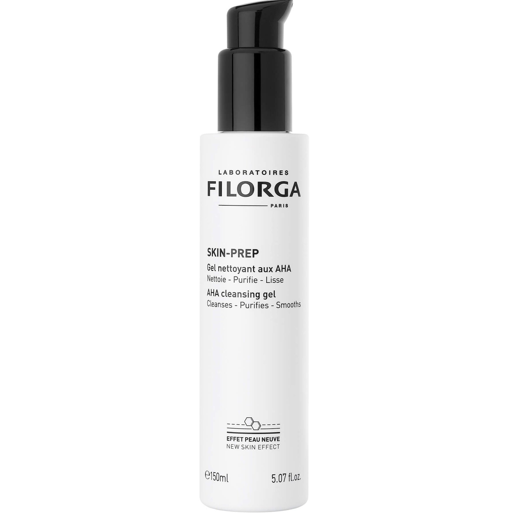 Filorga Skin-Prep AHA Cleansing Gel 150ml,Gel Καθαρισμού Προσώπου που Αφαιρεί Υπολείμματα & Λειαίνει, για Μικτές Έως Λιπαρές Επιδερμίδες