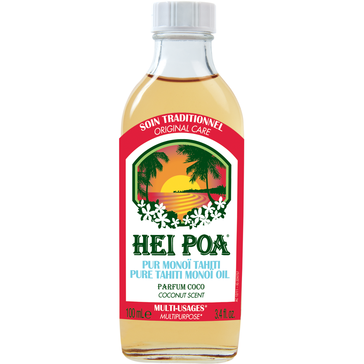 Hei Poa Pure Tahiti Monoi Oil Coconut - Λάδι με Άρωμα Καρύδας 100ml
