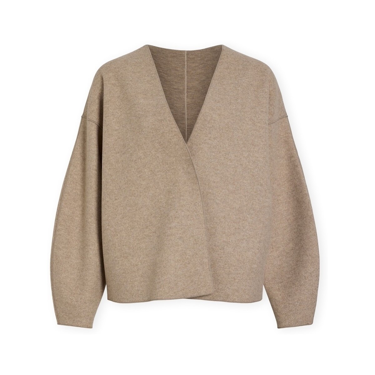 Παλτό Vila Noos Juice Loose Jacket - Natural Melange