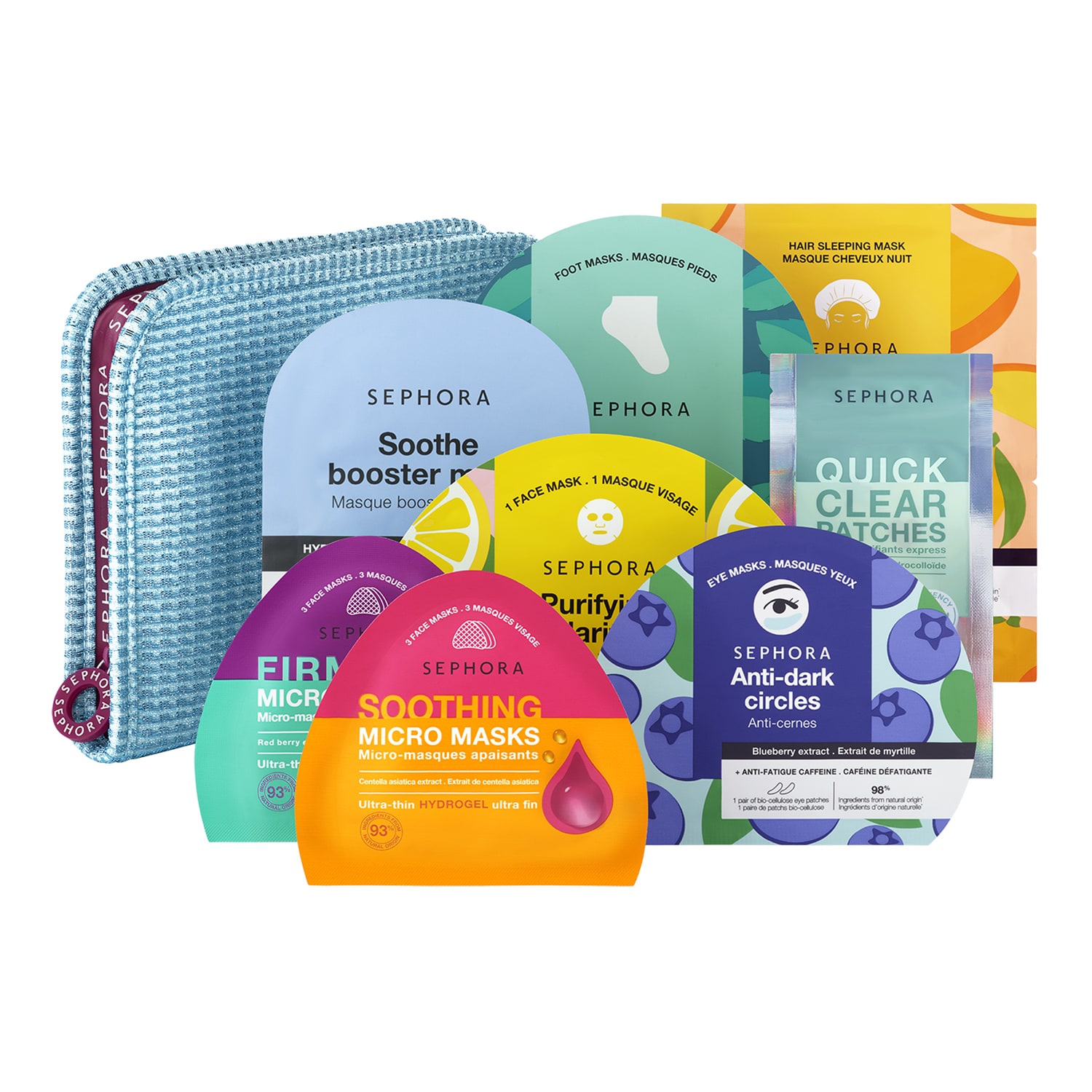 Sephora Collection - THE SELFCARE EDIT - Σετ 8 μασκών για πρόσωπο, μάτια και σώμα | 8 τμχ