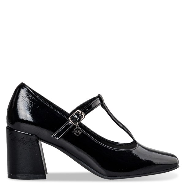 T-BAR SHINY PUMPS